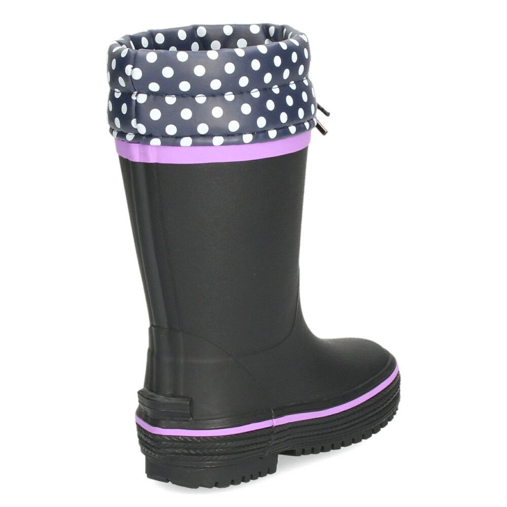 長靴 キッズ 男の子 女の子 レインブーツ 雨 雪 ロング丈 防寒 保温 防滑 柔らかい スノーブーツ 滑りにくい ブラック 黒 通園 通学 Parade パレード 56602