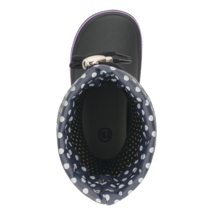 長靴 キッズ 男の子 女の子 レインブーツ 雨 雪 ロング丈 防寒 保温 防滑 柔らかい スノーブーツ 滑りにくい ブラック 黒 通園 通学 Parade パレード 56602