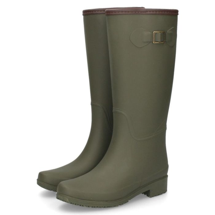 長靴 レディース 雪 おしゃれ レインブーツ 軽量 防寒 暖かい ロング ブーツ 防滑 靴 防水 ブラック カーキ 黒 パレード 52601 Parade