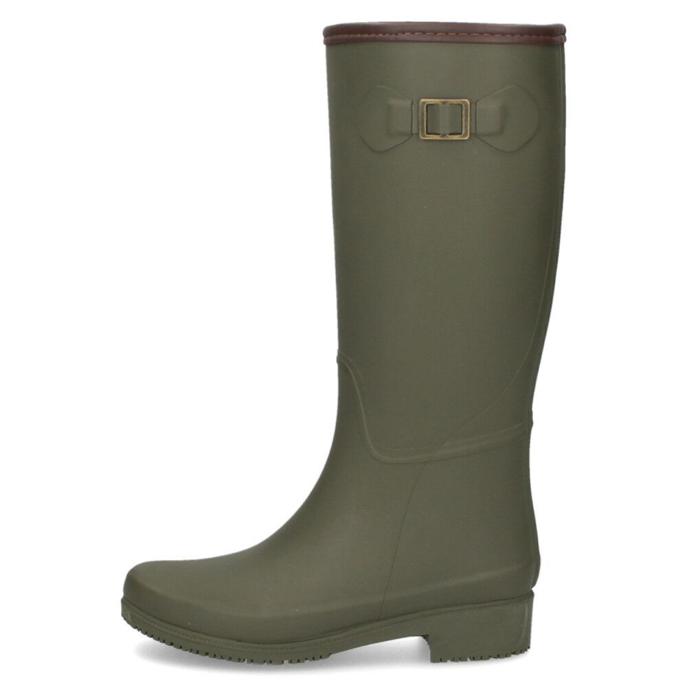 長靴 レディース 雪 おしゃれ レインブーツ 軽量 防寒 暖かい ロング ブーツ 防滑 靴 防水 ブラック カーキ 黒 パレード 52601 Parade