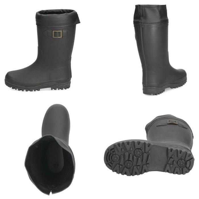 長靴 キッズ レインブーツ 靴 防滑 防寒 防水 雨靴 通学 折り返し可能 屈曲性 雪対応 男の子 女の子 ジュニア パレード56601 Parade ブラック ブラウン