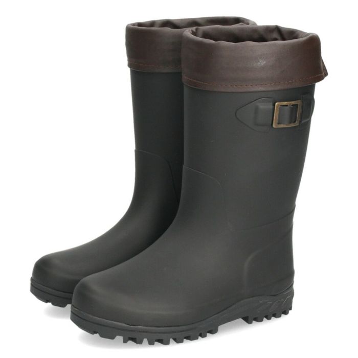 長靴 キッズ レインブーツ 靴 防滑 防寒 防水 雨靴 通学 折り返し可能 屈曲性 雪対応 男の子 女の子 ジュニア パレード56601 Parade ブラック ブラウン