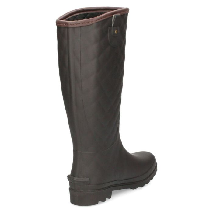 長靴 レディース 雪 レインブーツ 靴 ロング 完全防水 防滑 軽量 やわらか キルティング シンプル 黒 ブラウン ブラック 雨 大きいサイズParade 52602