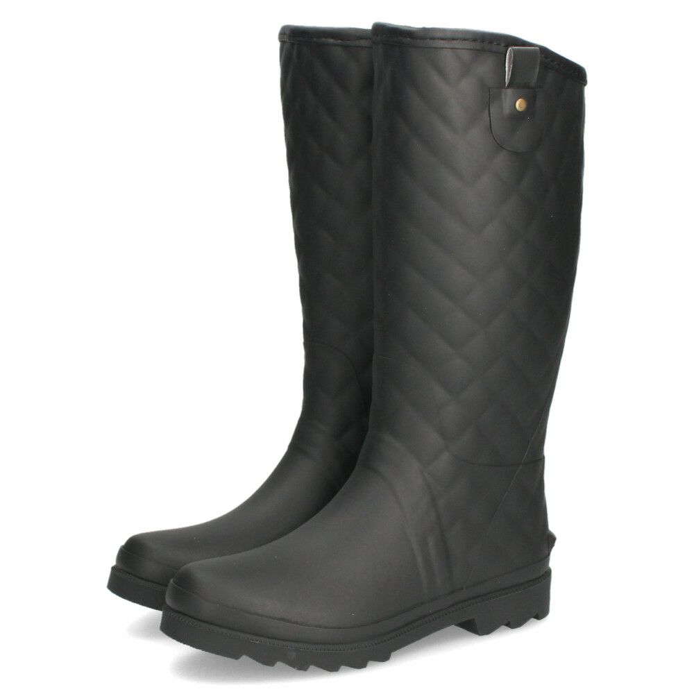 長靴 レディース 雪 レインブーツ 靴 ロング 完全防水 防滑 軽量 やわらか キルティング シンプル 黒 ブラウン ブラック 雨 大きいサイズParade 52602
