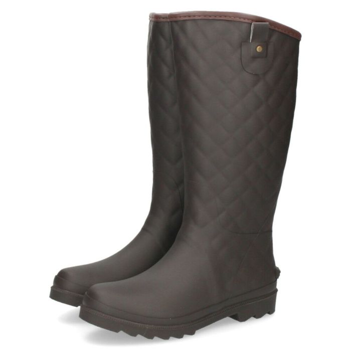 長靴 レディース 雪 レインブーツ 靴 ロング 完全防水 防滑 軽量 やわらか キルティング シンプル 黒 ブラウン ブラック 雨 大きいサイズParade 52602