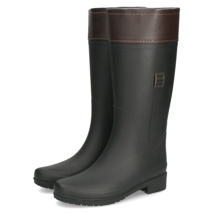 長靴 レディース 雪 おしゃれ レインブーツ 軽量 防寒 ロング ミドル ブーツ 防滑 靴 防水 ブラック  黒 パレード 52603 Parade シンプル きれいめ 農作業 冬 雨