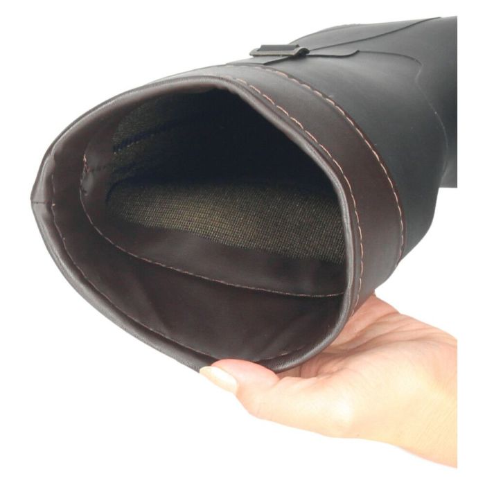 長靴 レディース 雪 おしゃれ レインブーツ 軽量 防寒 ロング ミドル ブーツ 防滑 靴 防水 ブラック  黒 パレード 52603 Parade シンプル きれいめ 農作業 冬 雨