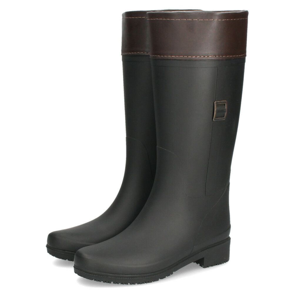 長靴 レディース おしゃれ 防寒 雪 冬 軽量 レインブーツ ロング ロングブーツ 完全防水 あったかい 滑りにくい 柔らかい シンプル きれいめ 黒 ブラック Parade パレード 52603