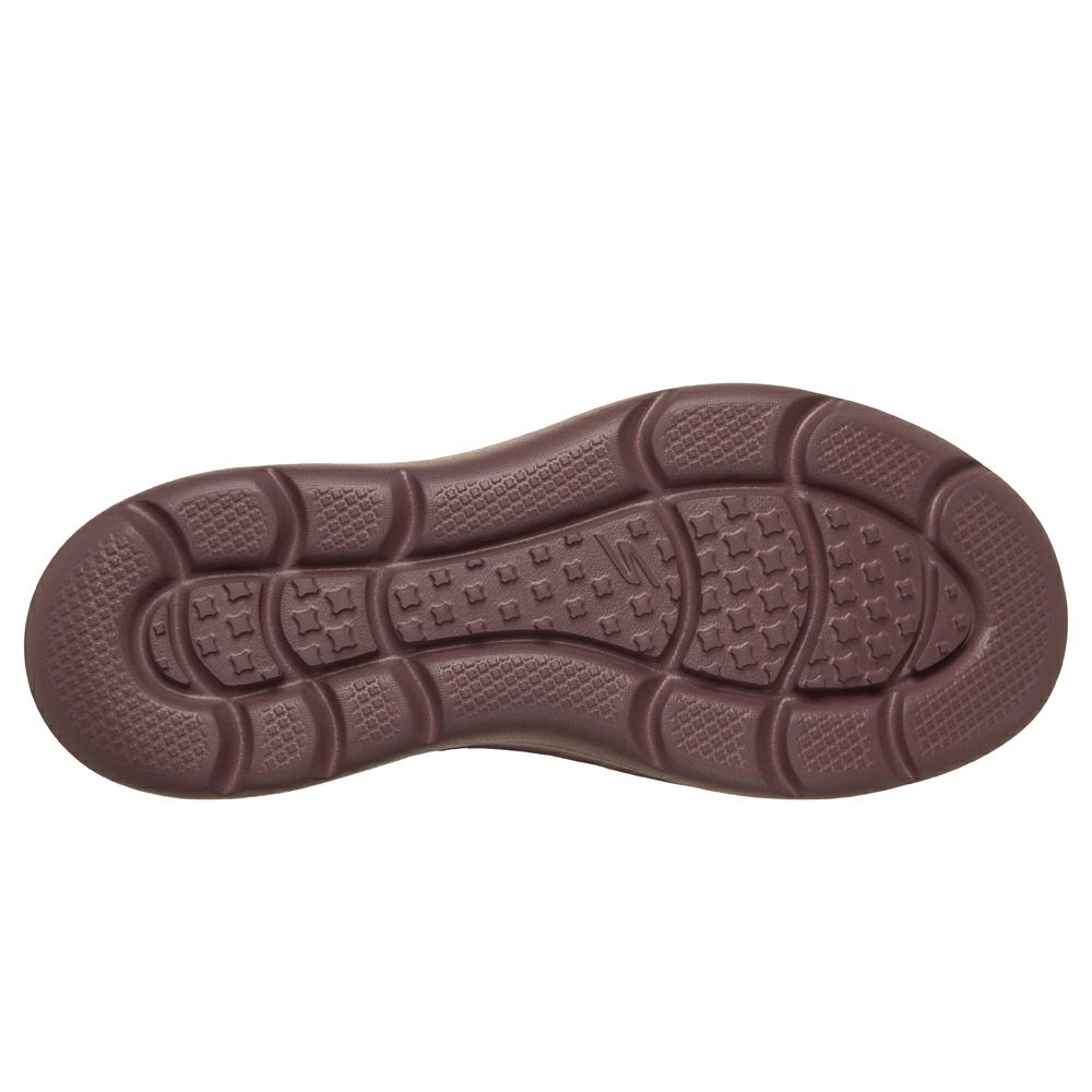 スケッチャーズ スリップインズ レディース ブーツ ショート 黒 防滑 撥水 軽量 防寒ブーツ SKECHERS Slip－ins オン ザ ゴー アンコール 144841 暖かい 滑らない ゴム紐 ノーマル幅