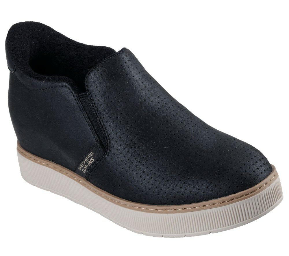 スケッチャーズ スリップインズ レディース スリッポン カジュアルシューズ 紐なし ボブス ハッシュ アップ ノーマル幅 ハンズフリー 靴 SKECHERS Slip－ins HUSHUP 114865