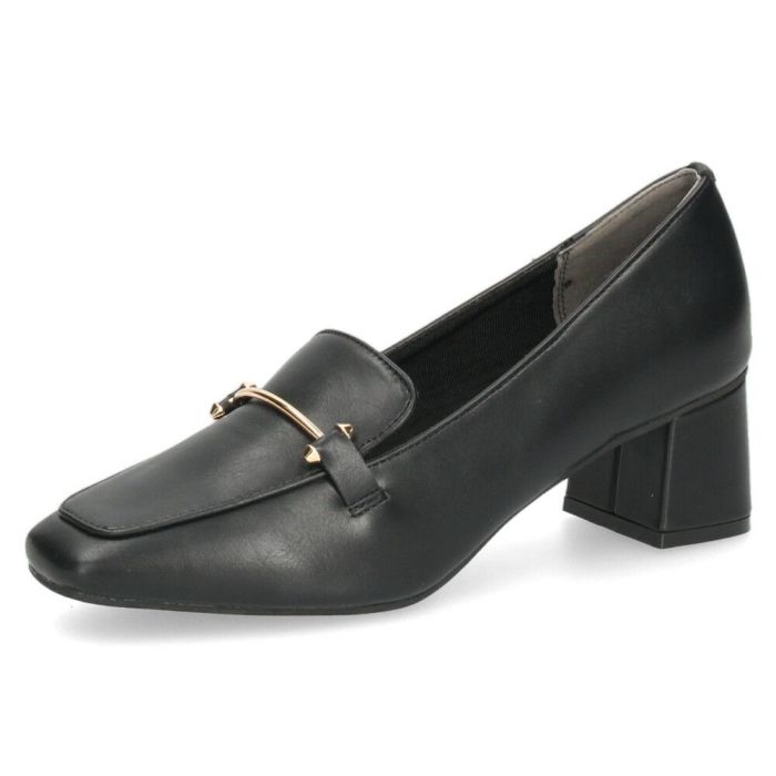 ローファー レディース パンプス スクエアトゥ ビット付き 歩きやすい 柔らか素材 オフィス 通勤 通学 カジュアル パレード 51106 Parade ブラック オーク