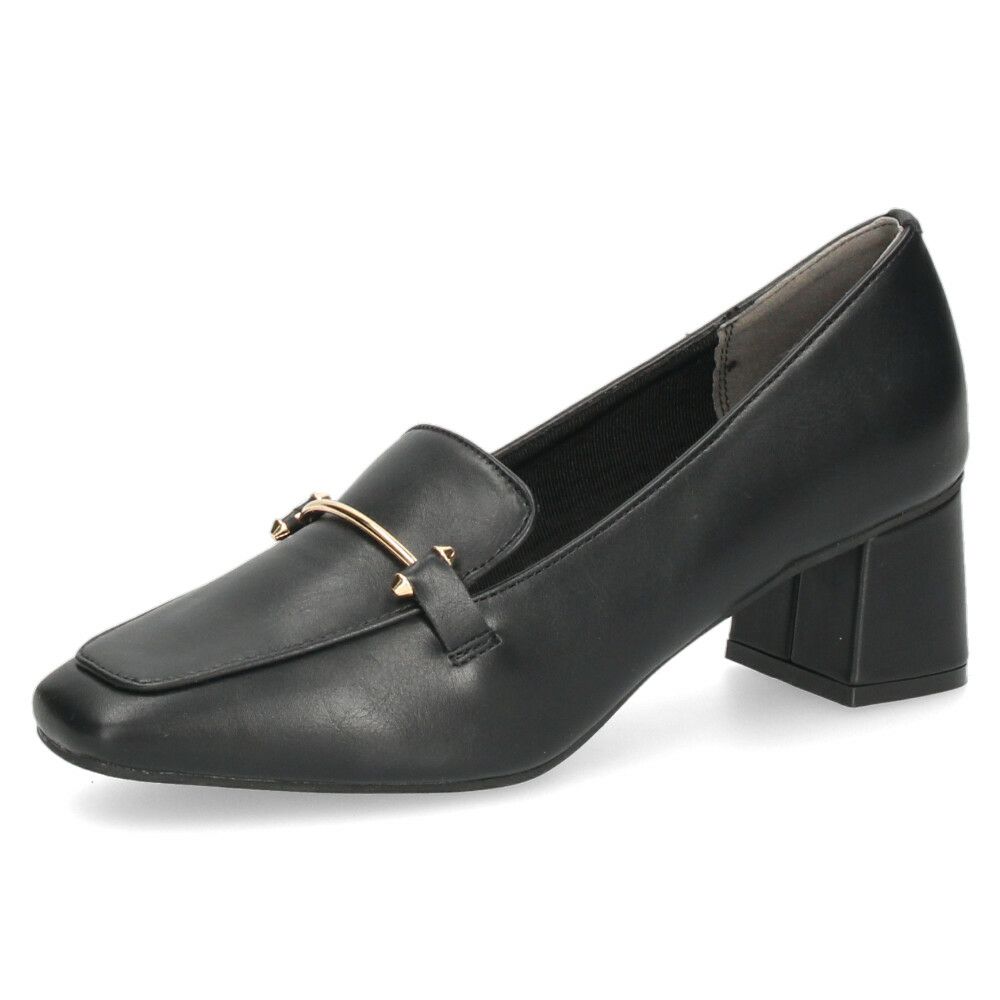 ローファー レディース パンプス スクエアトゥ ビット付き 歩きやすい 柔らか素材 オフィス 通勤 通学 カジュアル パレード 51106 Parade ブラック オーク