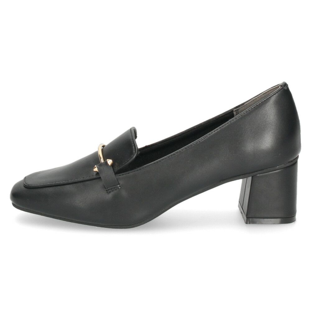 ローファー レディース パンプス スクエアトゥ ビット付き 歩きやすい 柔らか素材 オフィス 通勤 通学 カジュアル パレード 51106 Parade ブラック オーク