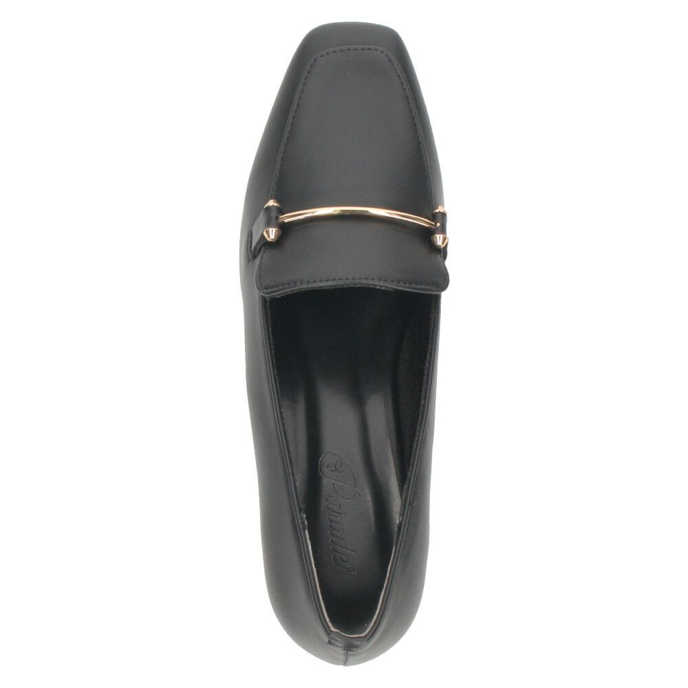 ローファー レディース パンプス スクエアトゥ ビット付き 歩きやすい 柔らか素材 オフィス 通勤 通学 カジュアル パレード 51106 Parade ブラック オーク