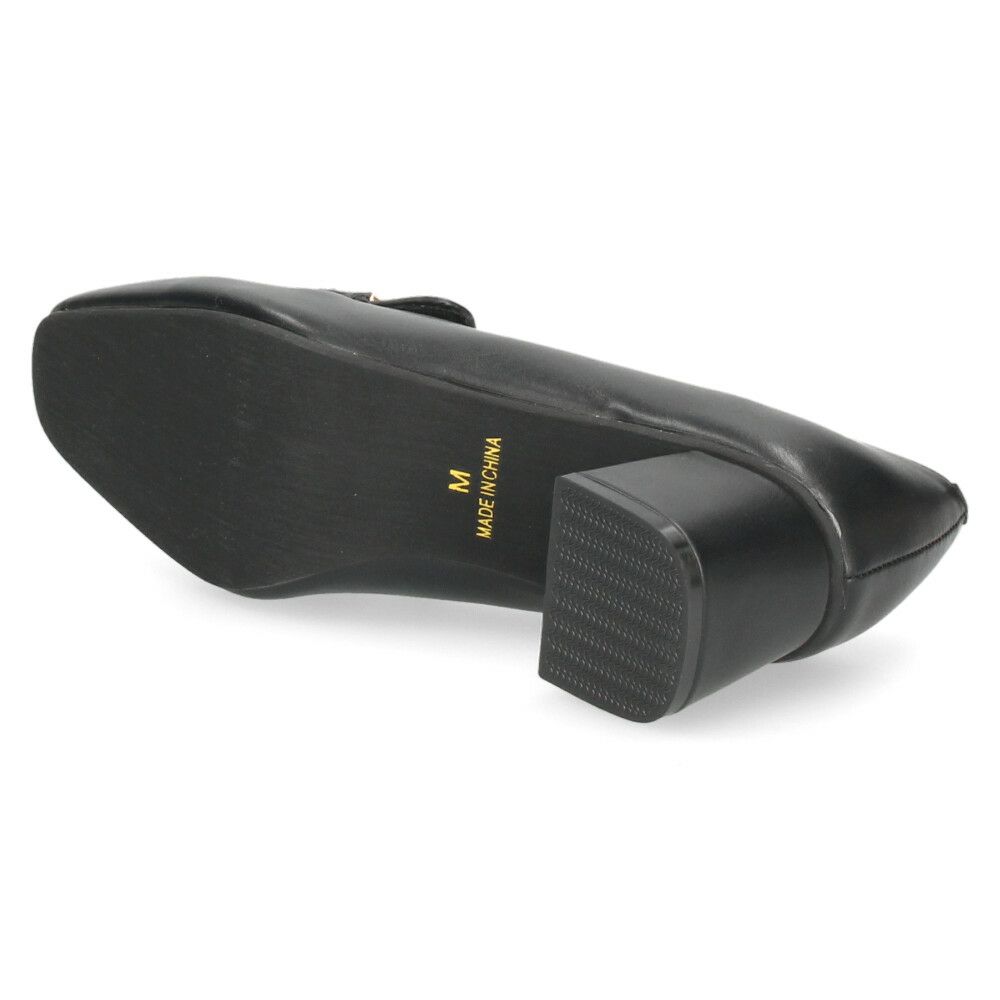 ローファー レディース パンプス スクエアトゥ ビット付き 歩きやすい 柔らか素材 オフィス 通勤 通学 カジュアル パレード 51106 Parade ブラック オーク