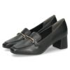 ローファー レディース パンプス スクエアトゥ ビット付き 歩きやすい 柔らか素材 オフィス 通勤 通学 カジュアル パレード 51106 Parade ブラック オーク
