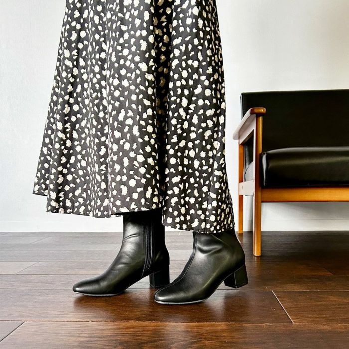 ショートブーツ レディース レインシューズ ブーツ 防水 履きやすい シンプル おしゃれ 晴雨兼用 歩きやすい 滑りにくい やわらかい ファスナー 52911 Parade パレード 