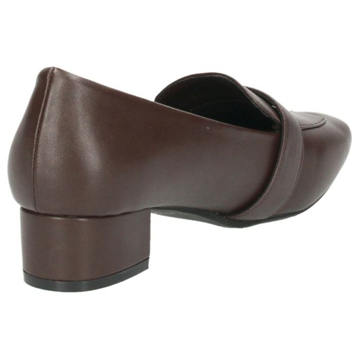 ローファー レディース 靴 ベルトロファーパンプス 防水 晴雨兼用 スクエアトゥ ゴールド金具 合皮 歩きやすい 通勤 通学 オフィス ブラック ブラウン パレード 51105 Parade