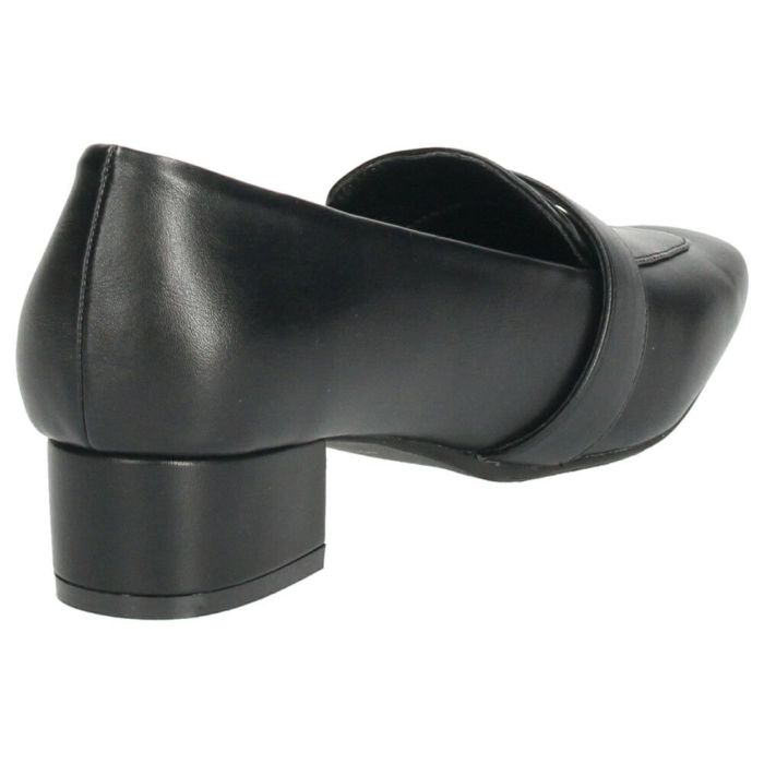 ローファー レディース 靴 ベルトロファーパンプス 防水 晴雨兼用 スクエアトゥ ゴールド金具 合皮 歩きやすい 通勤 通学 オフィス ブラック ブラウン パレード 51105 Parade