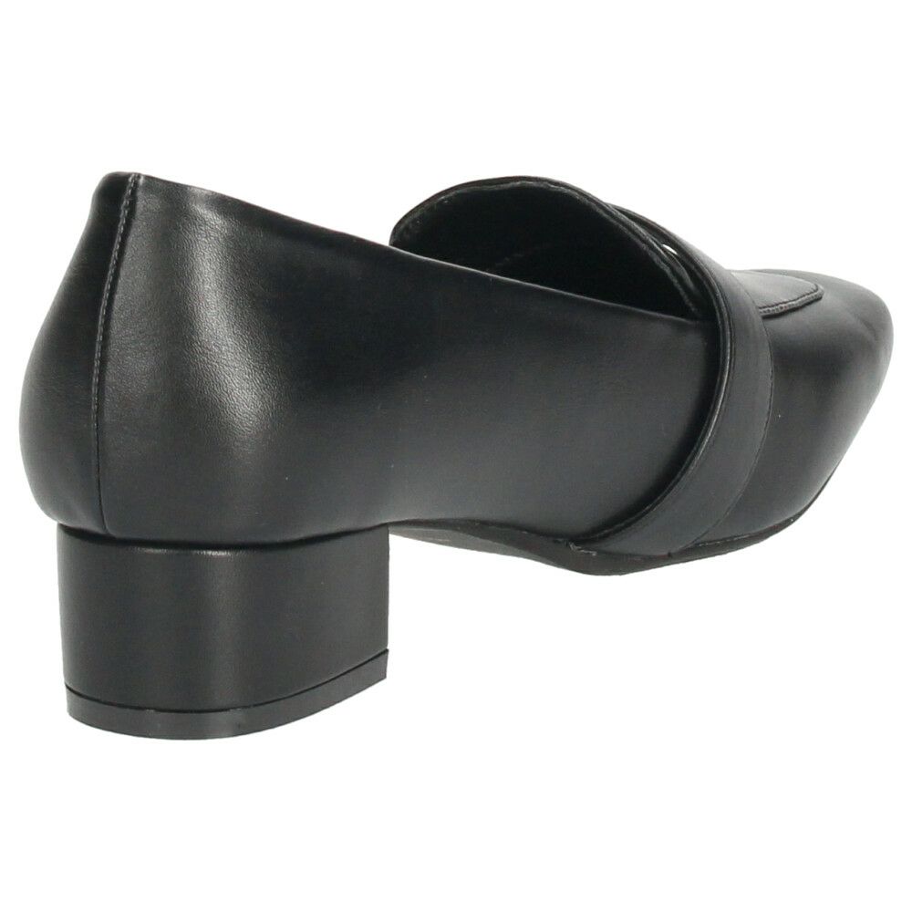 ローファー レディース 靴 ベルトロファーパンプス 防水 晴雨兼用 スクエアトゥ ゴールド金具 合皮 歩きやすい 通勤 通学 オフィス ブラック ブラウン パレード 51105 Parade