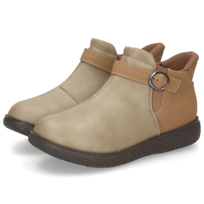 ブーツ レディース 歩きやすい 滑らない ショートブーツ ハンズフリー 手を使わずに履ける 靴 防水 防滑 4E 幅広 ゆったり 黒 Pansy パンジー パンジーハーツ PS1540