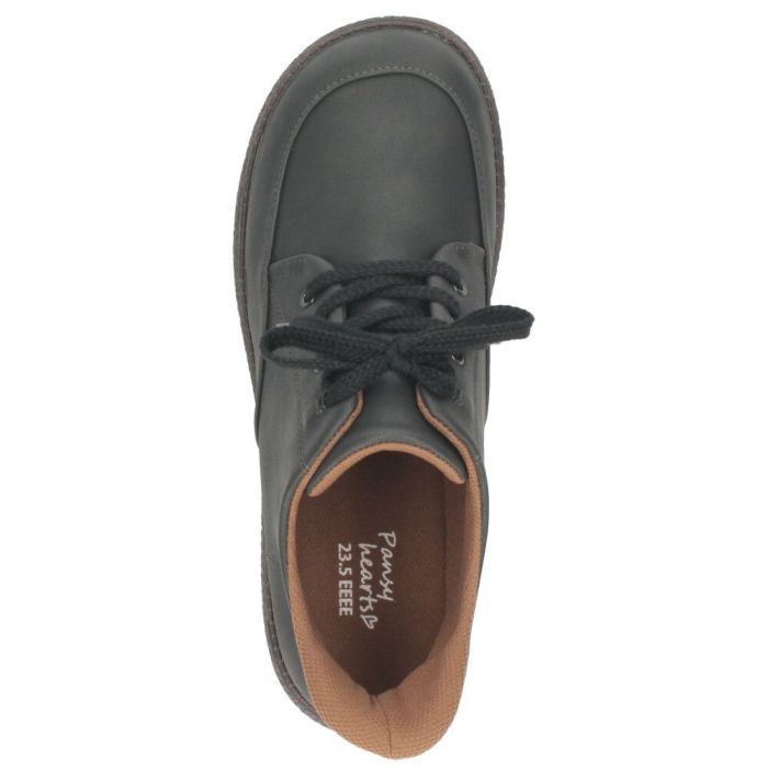 ブーツ レディース 歩きやすい ショートブーツ レースアップ 4E 幅広 ゆったり 防水 ハンズフリー 手を使わずに履ける 靴 Pansy パンジー パンジーハーツ PS1541