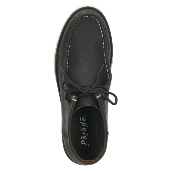 ブーツ メンズ モカシン 防水 カジュアル モカシンブーツ ブラック ブラウン 黒 茶 靴 レースアップ 通勤 通学 普段使い ショートブーツ ファッション かっこいい おしゃれ パレード 4831 Parade