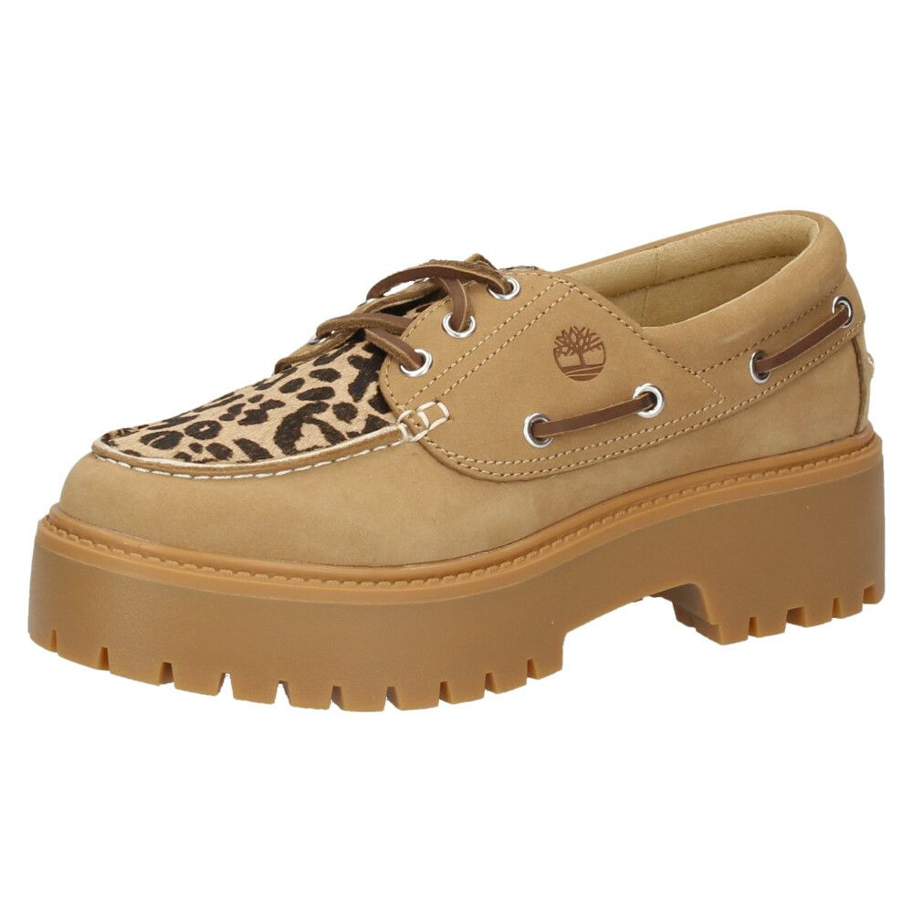 ティンバーランド レディース デッキシューズ モカシン 厚底 本革 靴 レザー ストーン ストリート ボートシューズ TB0A2GVF Timberland STONE STREET BOAT SHOE