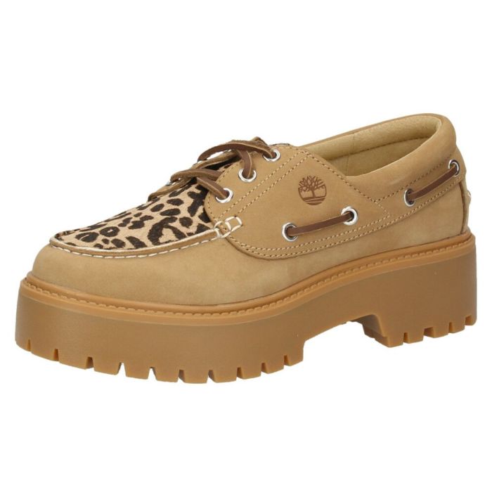 ティンバーランド レディース デッキシューズ モカシン 厚底 本革 靴 レザー ストーン ストリート ボートシューズ TB0A2GVF Timberland STONE STREET BOAT SHOE