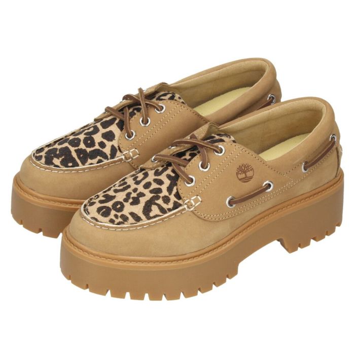 ティンバーランド レディース デッキシューズ モカシン 厚底 本革 靴 レザー ストーン ストリート ボートシューズ TB0A2GVF Timberland STONE STREET BOAT SHOE