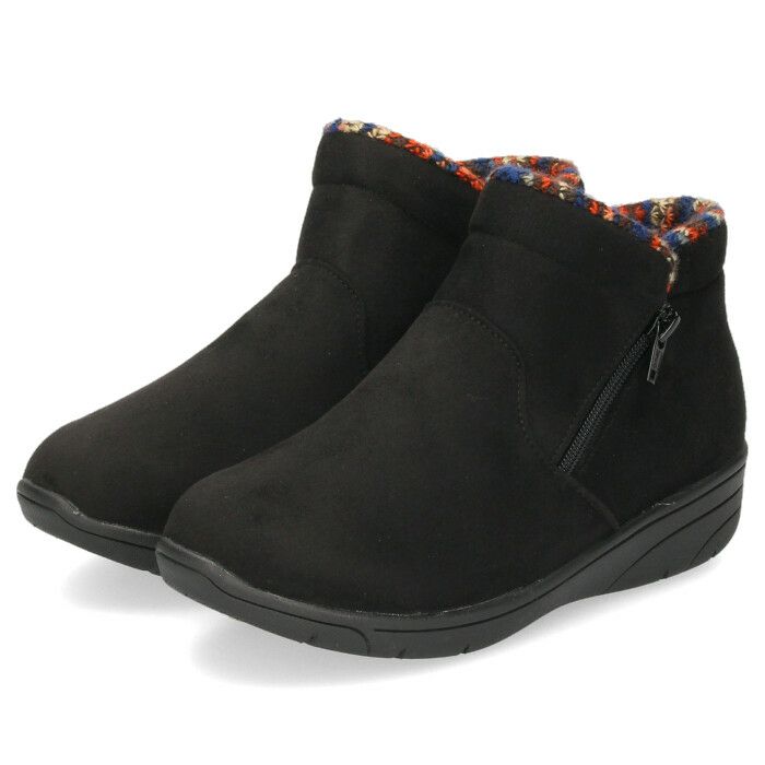 ショートブーツ レディース 防水 撥水 防滑 防寒 幅広 4E ゆったり アンクル丈 ブラック 黒 カーキ ブラウン サイドジップ PANSY パンジー PS1483