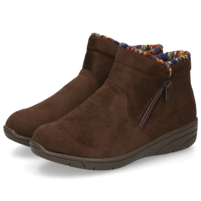 ショートブーツ レディース 防水 撥水 防滑 防寒 幅広 4E ゆったり アンクル丈 ブラック 黒 カーキ ブラウン サイドジップ PANSY パンジー PS1483