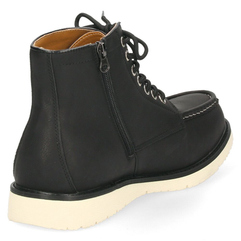 ブーツ メンズ 防水 防滑 黒 ハイカット 紐 レースアップ サイドジップ ブラック ブラウン 合皮 雨 雪 歩きやすい 滑りにくい パレード 4830 Parade