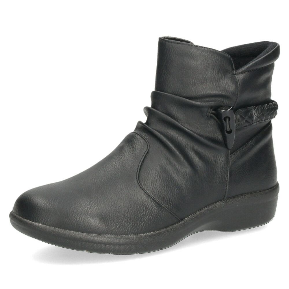 ショートブーツ レディース ブーツ 防水 防寒 幅広 4E ゆったり 黒 ブラック 晴雨兼用 履きやすい 柔らかい ローヒール Parade パレード 52907