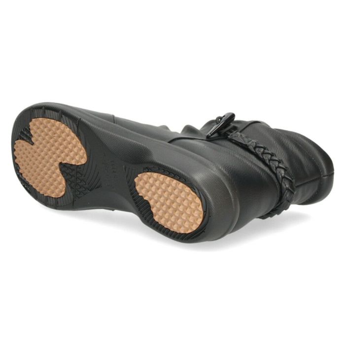 ショートブーツ レディース ブーツ 防水 防寒 幅広 4E ゆったり 黒 ブラック 晴雨兼用 履きやすい 柔らかい ローヒール Parade パレード 52907