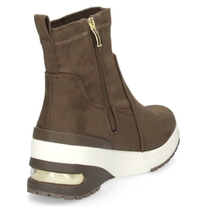 ブーツ レディース ショートブーツ 靴 黒 ブラック ミドルブーツ クッション性 幅広 撥水 サイドジップ ヒール エアークッション 厚底 ミッシェルクラン 5037 MK MICHEL KLEIN