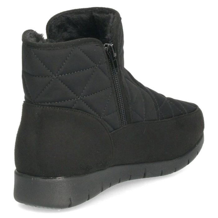 ショートブーツ レディース ブーツ 防水 防寒 幅広 3E ゆったり 黒 ブラック 晴雨兼用 あたたかい 履きやすい サイドジップ パレード 52901 Parade