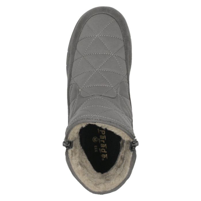 ショートブーツ レディース ブーツ 防水 防寒 幅広 3E ゆったり 黒 ブラック 晴雨兼用 あたたかい 履きやすい サイドジップ パレード 52901 Parade