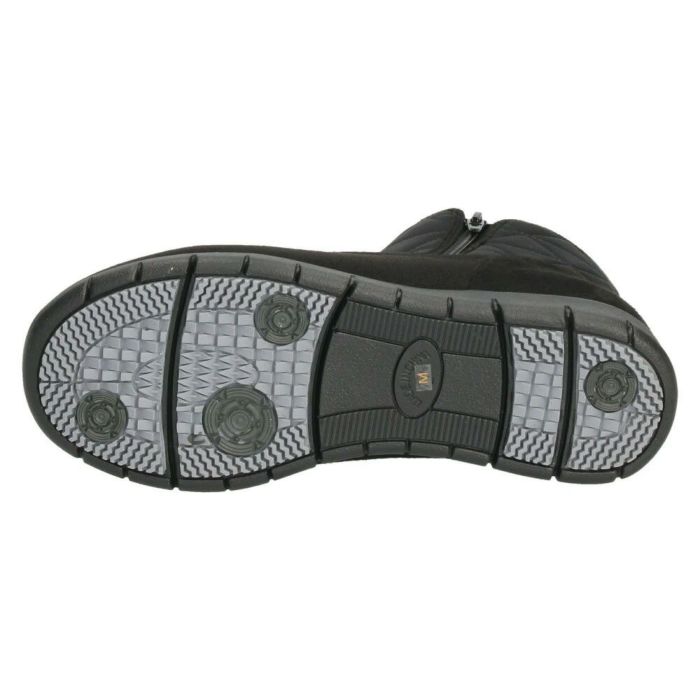 ブーツ 防寒 ボア 防水 ショートブーツ レディース 幅広 3E ゆったり スノーブーツ 冬 雪 黒 ブラック 晴雨兼用 あたたかい 履きやすい サイドジップ パレード 52901 Parade