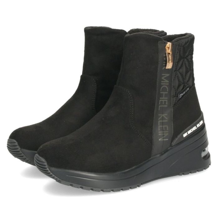 ブーツ レディース 厚底 ショートブーツ スニーカーブーツ 歩きやすい きれいめ 幅広 ゆったり 撥水 エアークッション 靴 MK ミッシェルクラン MK MICHEL KLEIN MK-5089