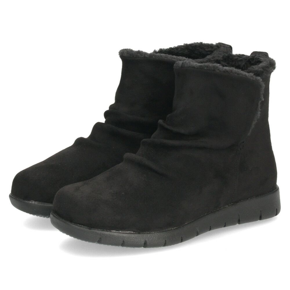 ブーツ レディース 幅広 防水 靴 ショートブーツ 3E あったかい 保温 履きやすい おしゃれ かわいい シンプル ローヒール 冬 晴雨兼用 黒 ブラック 茶色 ブラウン カーキ パレード 52909 Parade