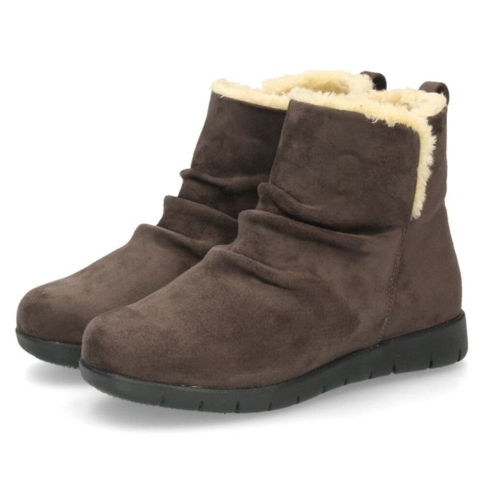 ブーツ レディース 幅広 防水 靴 ショートブーツ 3E あったかい 保温 履きやすい おしゃれ かわいい シンプル ローヒール 冬 晴雨兼用 黒 ブラック 茶色 ブラウン カーキ パレード 52909 Parade