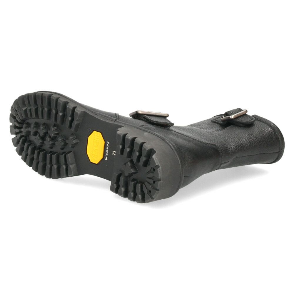 ブーツ レディース 歩きやすい 本革 履きやすい エンジニアブーツ 3cm ヒール 日本製 ミドル丈 黒 ブラック SAYA サヤ 51282