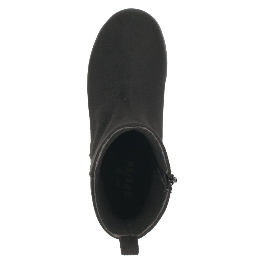 ショートブーツ レディース 暖かい 歩きやすい 柔らかい ブーツ 防水 幅広 3E ゆったり きれいめ 軽い 靴 黒 ブラック Parade パレード 52910