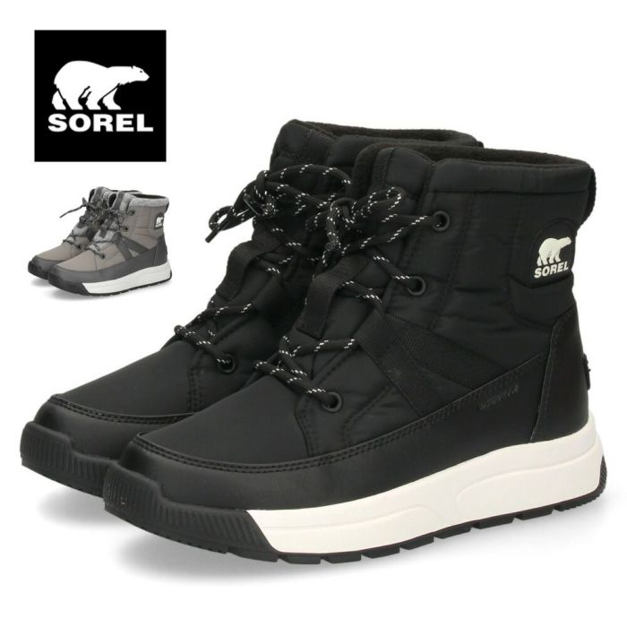 ブーツ レディース 防水 スノーブーツ 滑らない 防滑 雪 雨 アウトドア 撥水 ソレル ウォータープルーフ ウィットニー３ ミッドウォータープルーフ SOREL NL5282