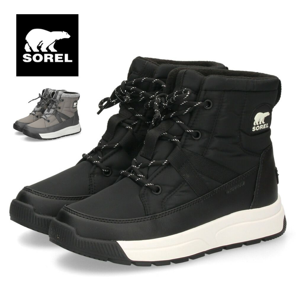 ブーツ レディース 防水 スノーブーツ 滑らない 防滑 雪 雨 アウトドア 撥水 ソレル ウォータープルーフ ウィットニー３ ミッドウォータープルーフ SOREL NL5282