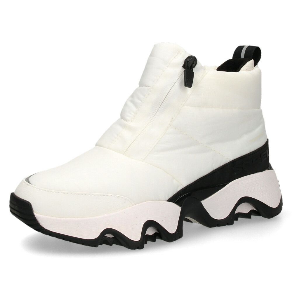 ソレル スノーブーツ レディース 防水 保温 防寒 サイドジップ キネティックインパクトパフィージップ ウォータープルーフ SOREL KINE P-ZIP WP NL5044 履きやすい 雪 冬 黒