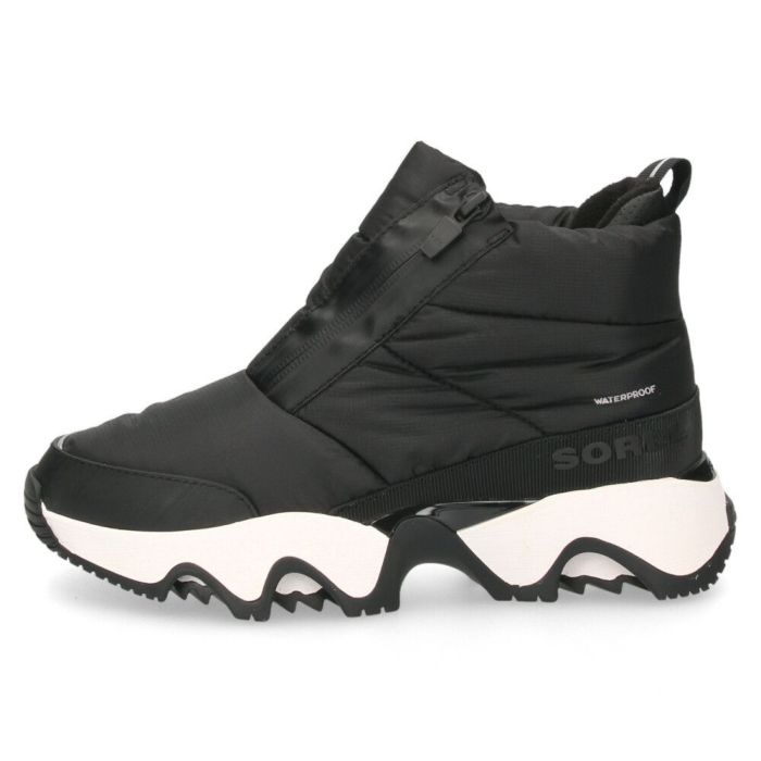 ソレル スノーブーツ レディース 防水 保温 防寒 サイドジップ キネティックインパクトパフィージップ ウォータープルーフ SOREL KINE P-ZIP WP NL5044 履きやすい 雪 冬 黒
