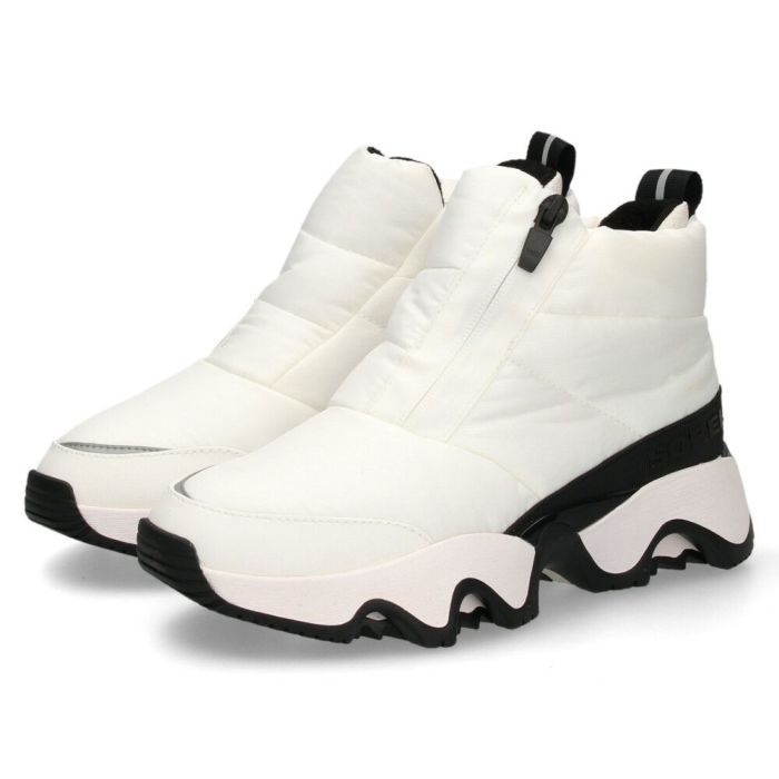 ソレル スノーブーツ レディース 防水 保温 防寒 サイドジップ キネティックインパクトパフィージップ ウォータープルーフ SOREL KINE P-ZIP WP NL5044 履きやすい 雪 冬 黒