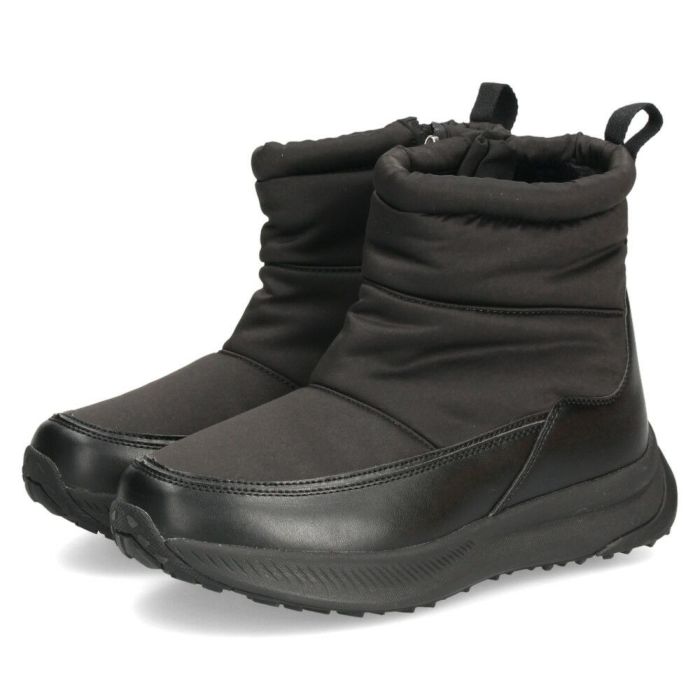 ブーツ レディース スノーブーツ ジップアップ 靴 ショートブーツ 保温 防水 撥水 防寒 防滑 冷え性 冬 黒 ブラック パレード 52912 Parade